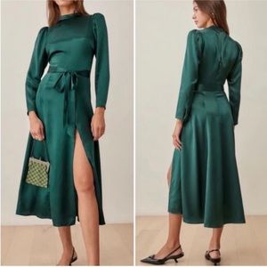 NWT Reformation Julius Midi Silk Dress (4)